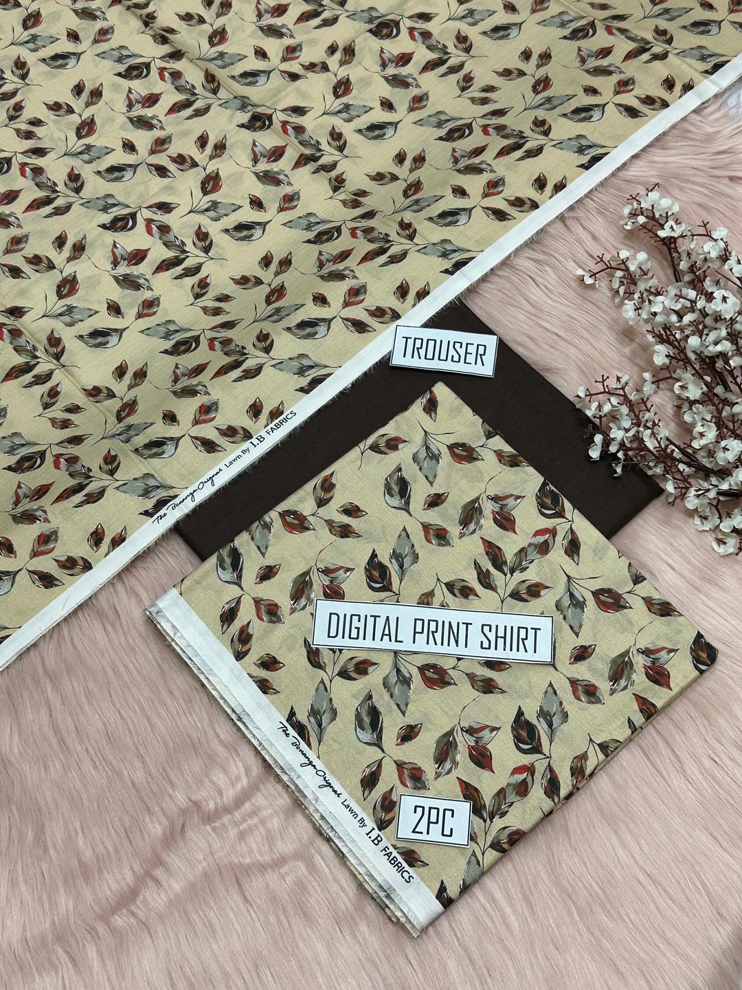 2Pac woman's unstitched digital print suit
