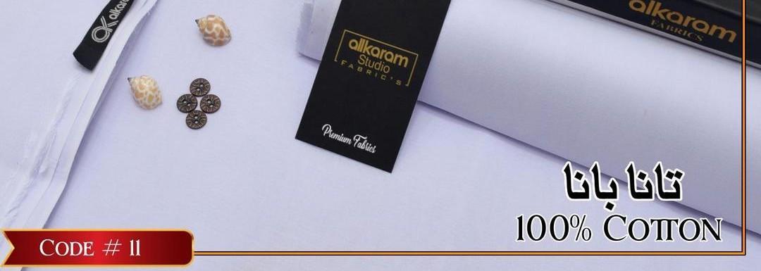 Man's unstitched cotton plan suit