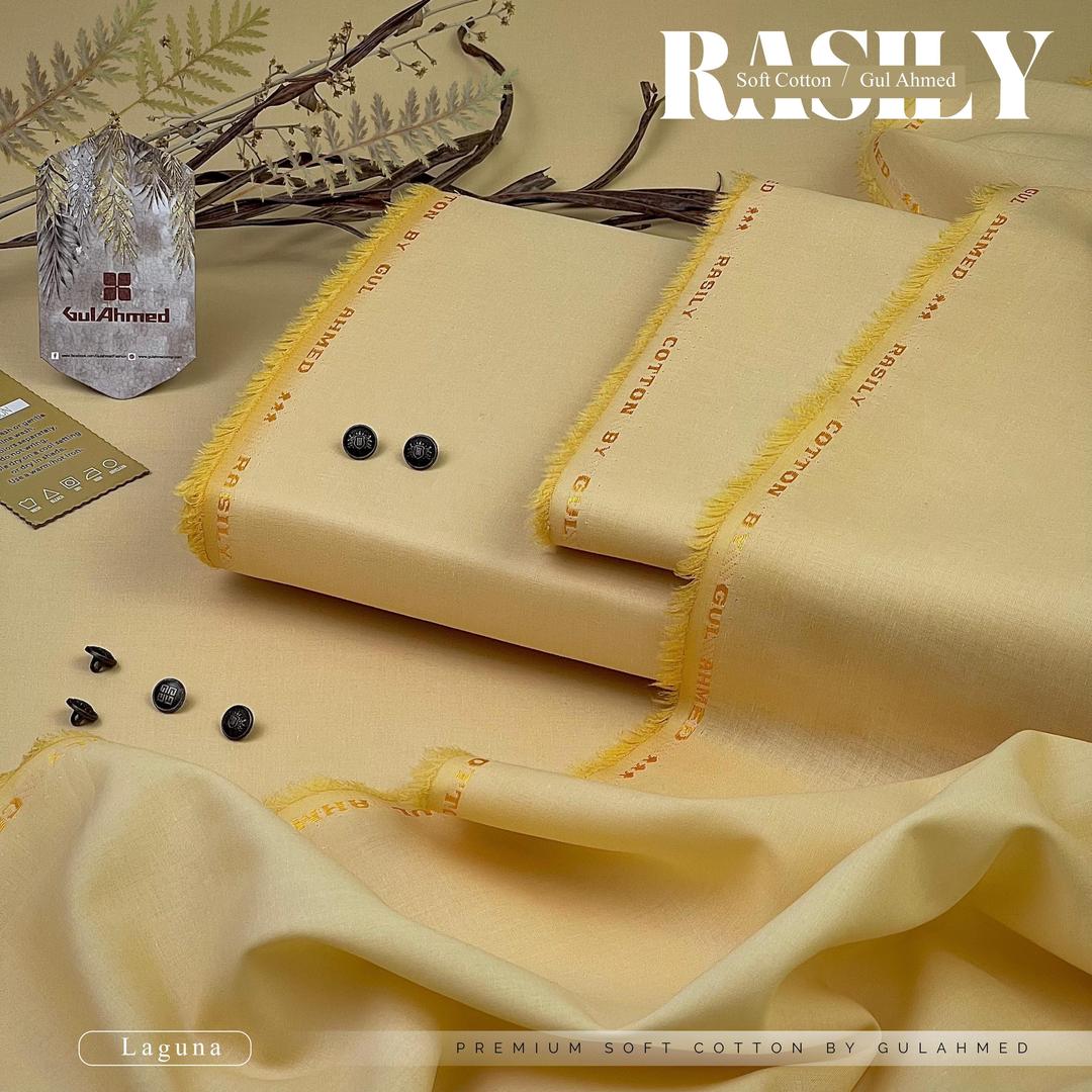 Man's unstitched soft cotton plan suit