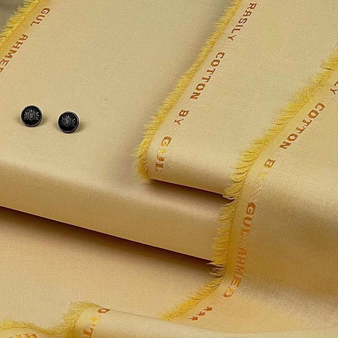 Man's unstitched soft cotton plan suit