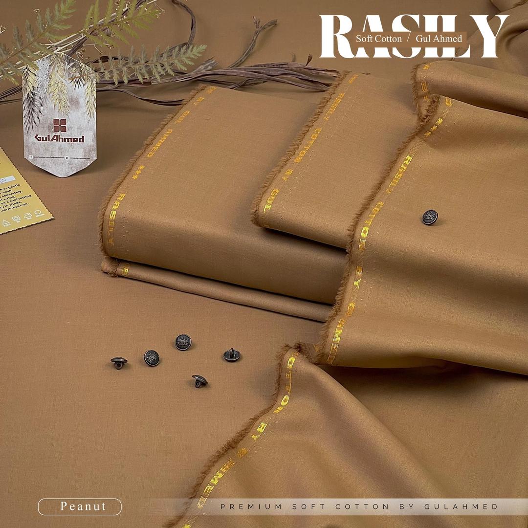 Man's unstitched soft cotton plan suit