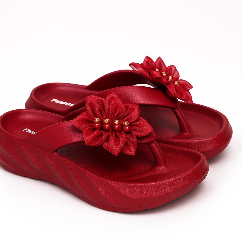Stilyis woman casual sandals ladies 1201 Red