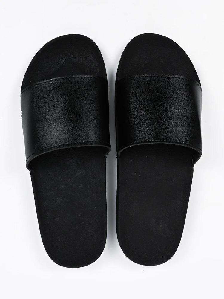 Black camel slippers for men slides for man's black