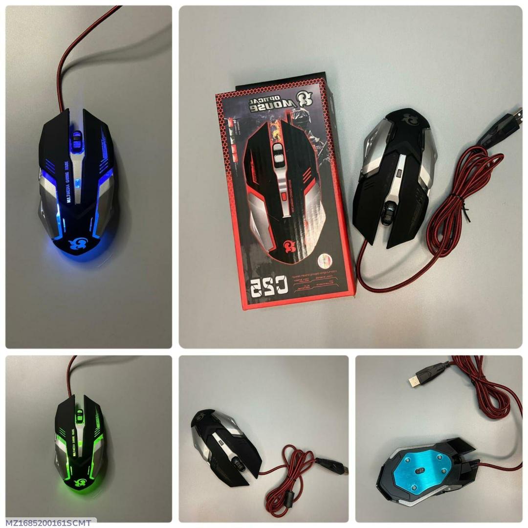 C25 Gaming Aptcal Mouse RGB LED High precision USB wired Ergonomics comfort For PC Game