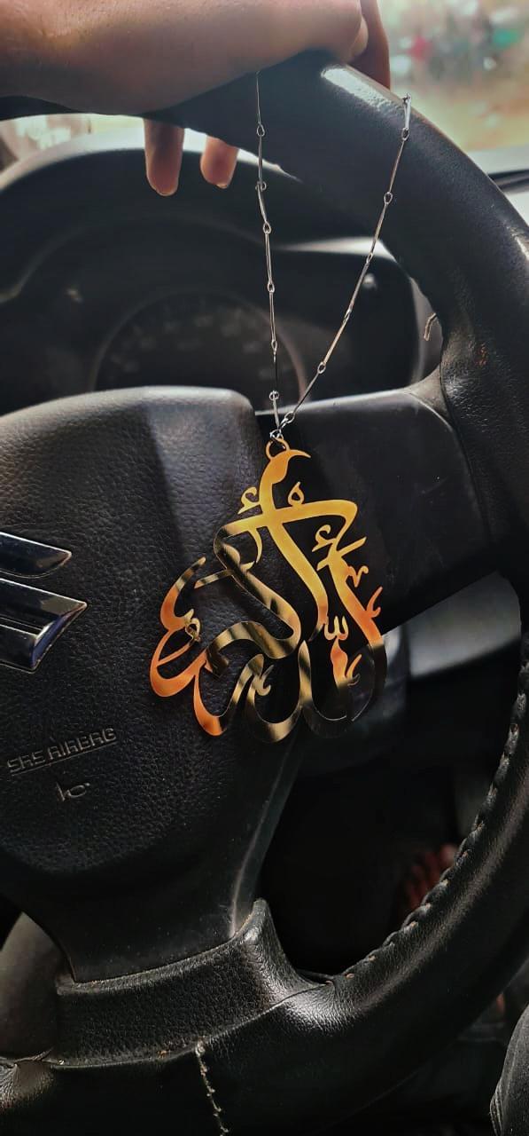 Stylish golden hanging dashboard destruction1 pc is installed