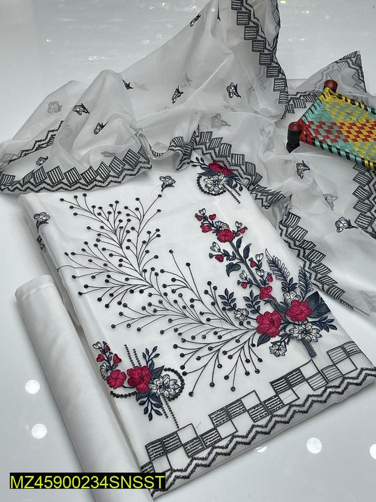 2Pac woman's unstitched Embroiderered suit
