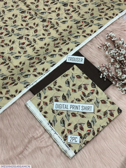 2Pac woman's unstitched digital print suit