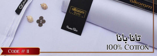 Man's unstitched cotton plan suit