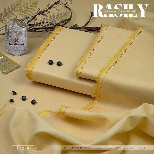 Man's unstitched soft cotton plan suit