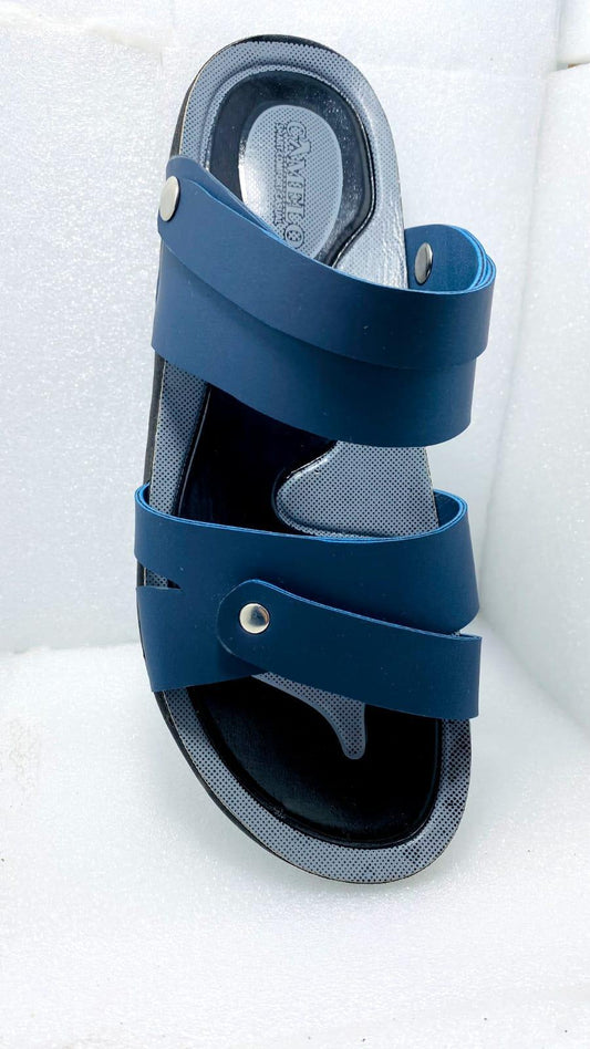 Man's casual synthetic leather sandals available in multisize