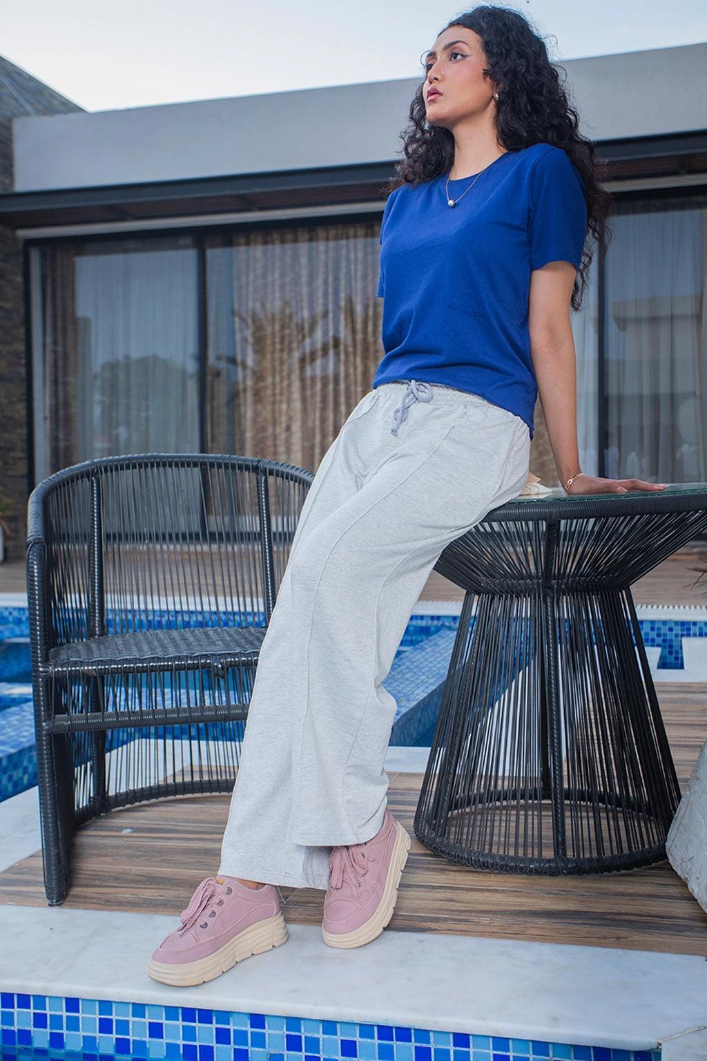 Light great wide leg Trousers for a comfy lonuge fit We_000958
