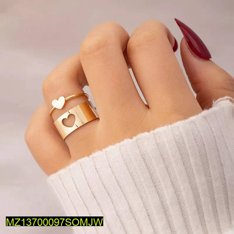 2Pac trendy couple  hart ring