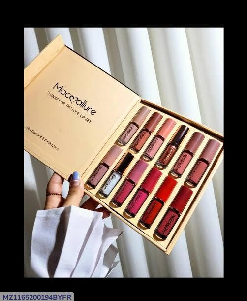 3pec High pigmented velvet Glossy lip gloss set Multicolor collection