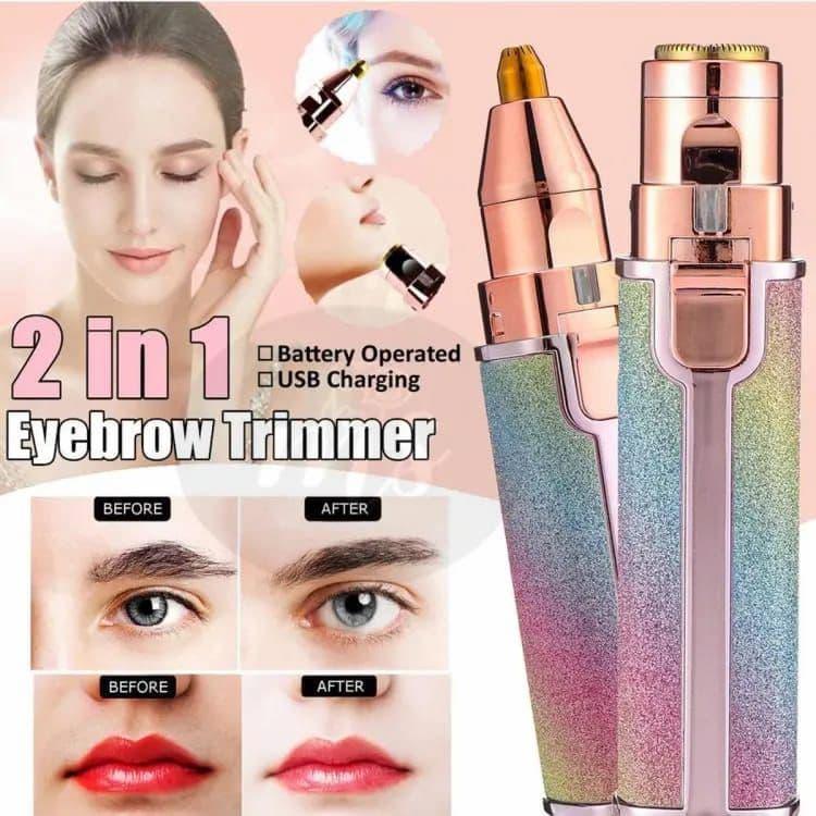Comfortable grip and Eagonomics design woman's eaybrows hair trimmer
