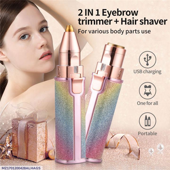 Comfortable grip and Eagonomics design woman's eaybrows hair trimmer