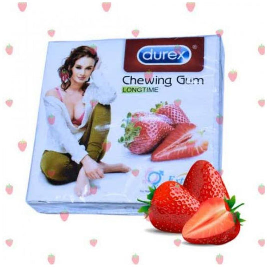 Listing chowing gum strawberry  for male and female pack of 8 bubbles
