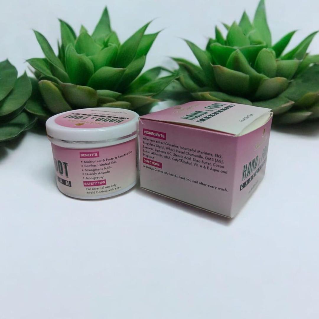 Check and chin hand and foot cream