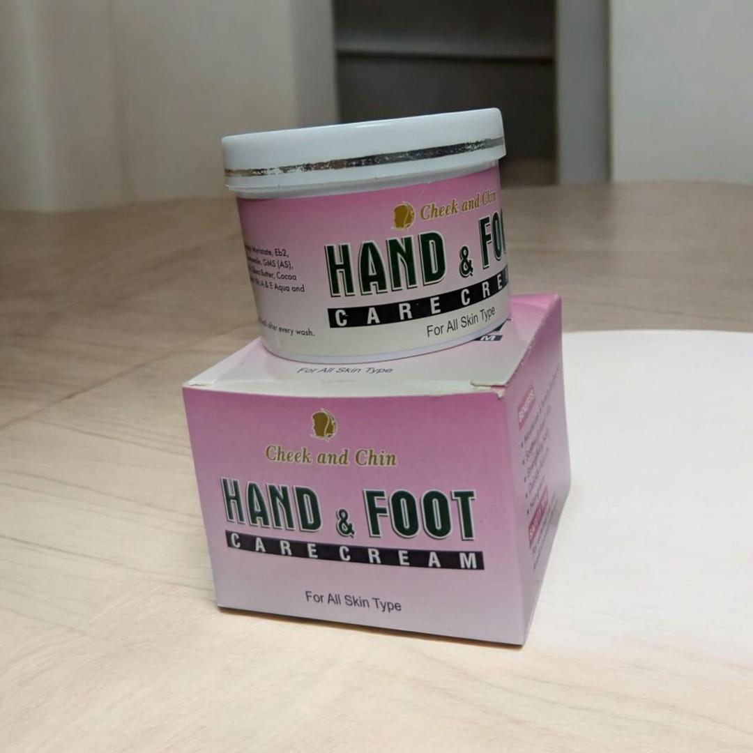 Check and chin hand and foot cream
