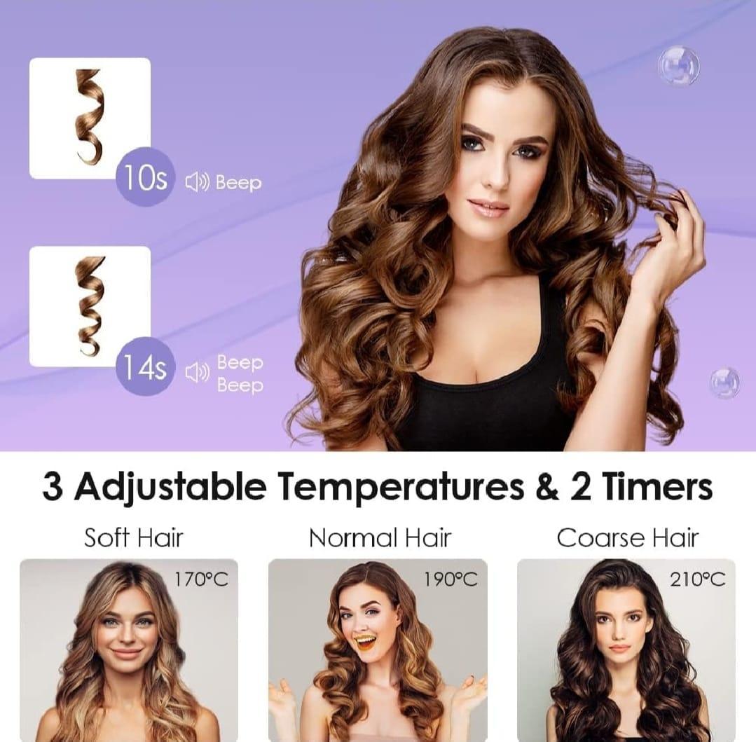 Curling iron Roal with intelligent temperature control 1pc lightwidget & ergonomics  Dasing