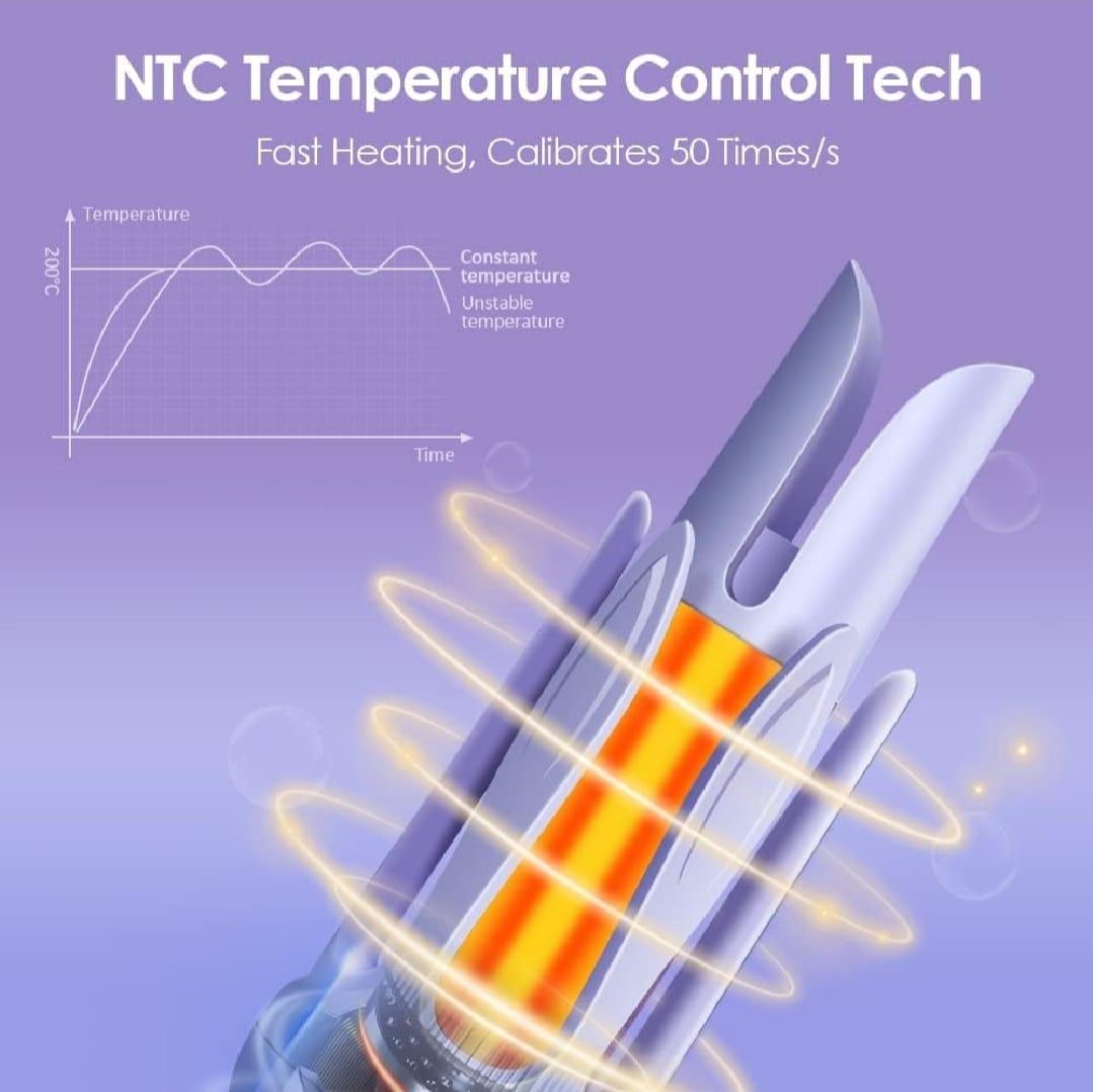 Curling iron Roal with intelligent temperature control 1pc lightwidget & ergonomics  Dasing