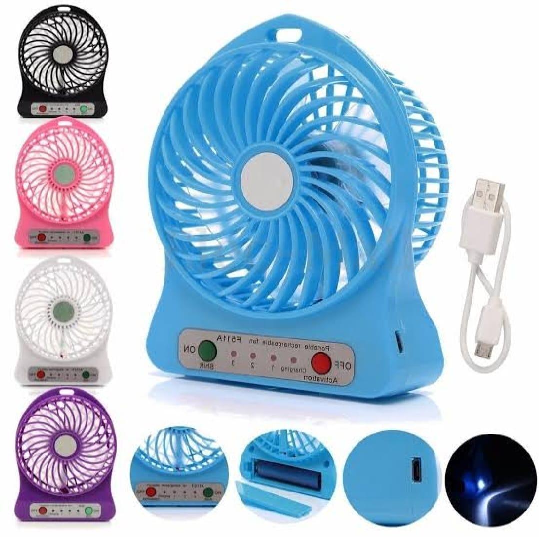 Portable mini fan fast charger 1pc rechargeable fan