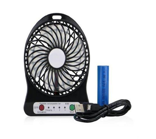 Portable mini fan fast charger 1pc rechargeable fan