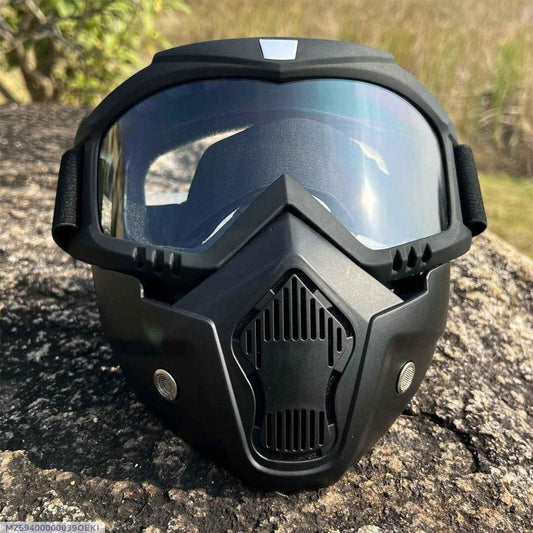 Transparent Glass Durable Black Helmet 1pc Designs for safety and comfort