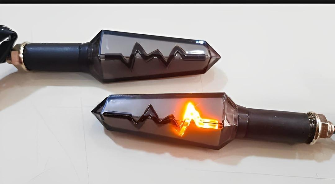 Pack of 2 heartbeat LED inductor for bike universal fitting