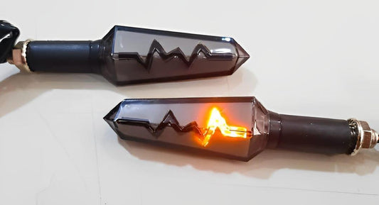 Pack of 2 heartbeat LED inductor for bike universal fitting