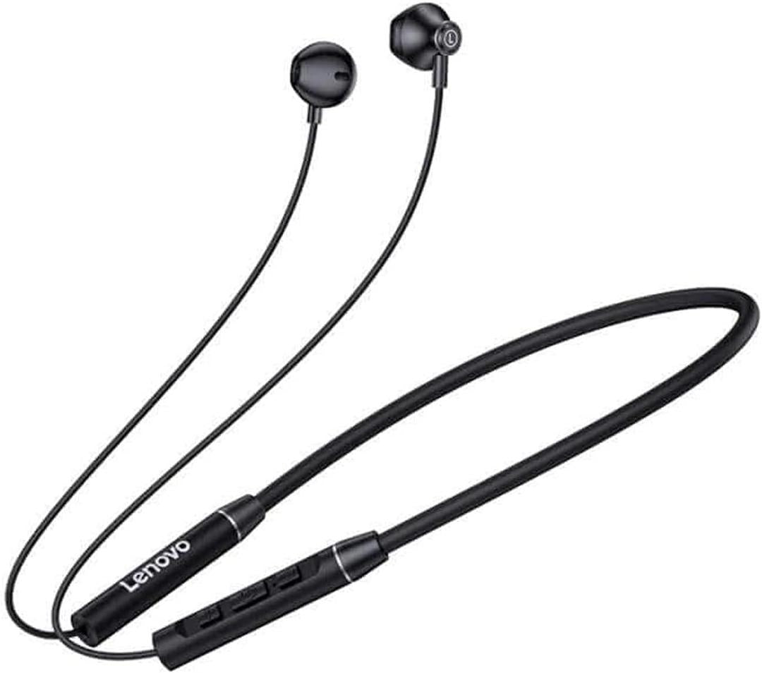 Black and white Long listing battery with fast charging Neckband
