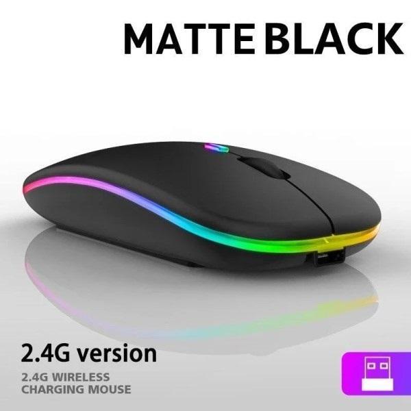 Rechargeable LED Bluetooth 5.1/2.4G Wireless mouse slint 800/1200/1600 USB-C