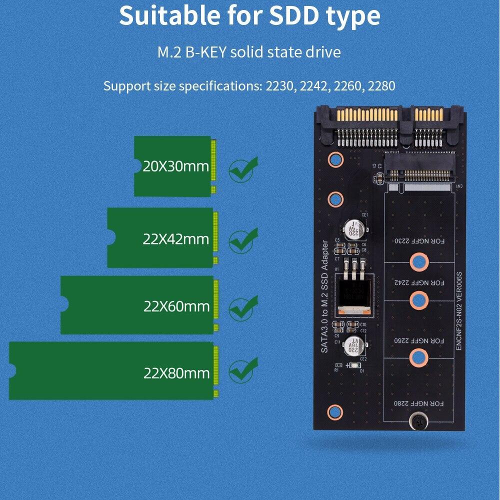 M.2Ngff mSaTa SSD to SaTa 3.0 Adepter converter card