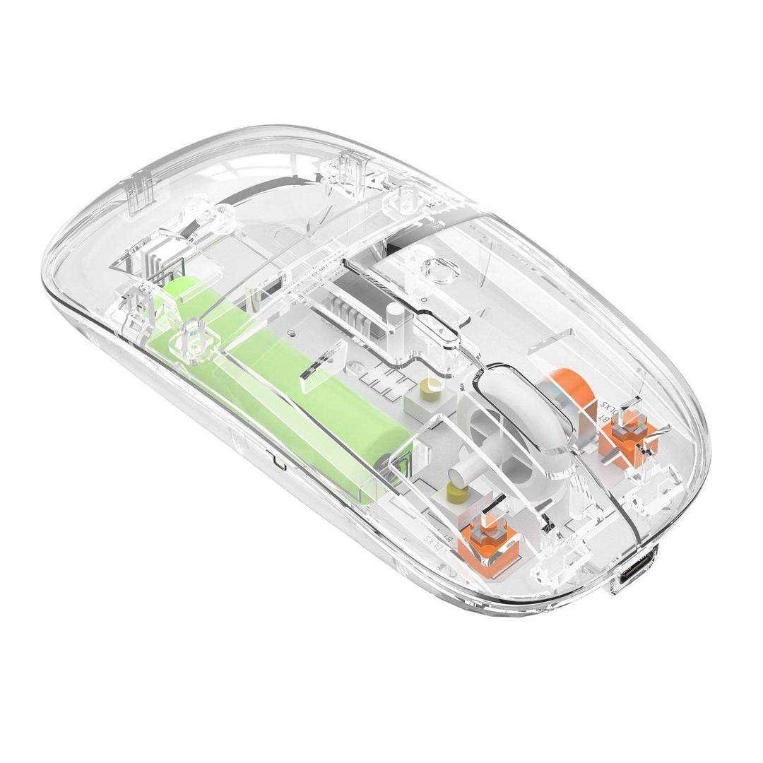 Transparent Duel wireless mood mouse