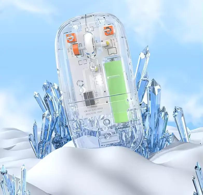 Transparent Duel wireless mood mouse