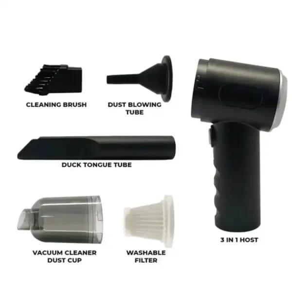 Compact 1pc portable car vacuum for Effortless cleaning