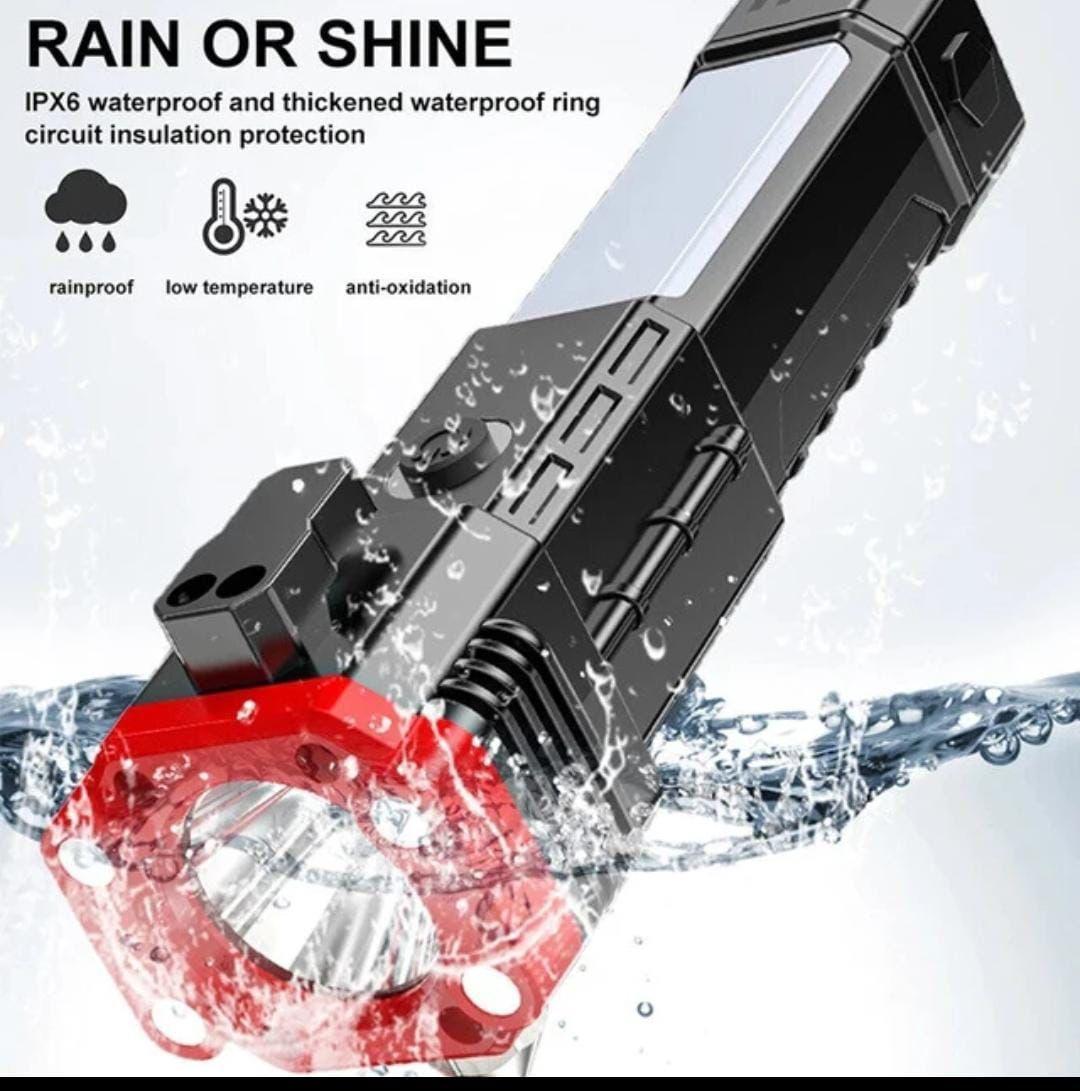 Rechargeable torch light with type c charging port Essential camping Grea