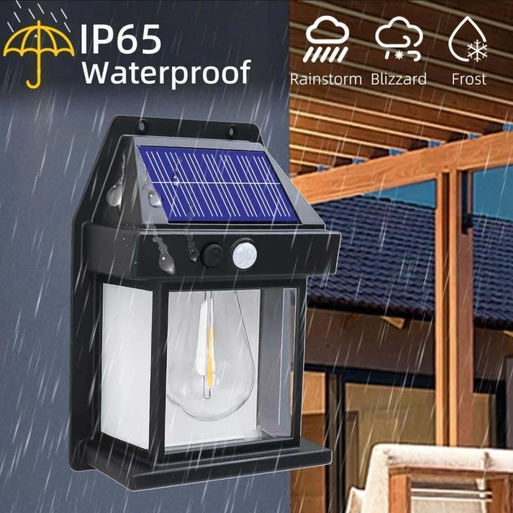Rechargeable solar sensor lamps