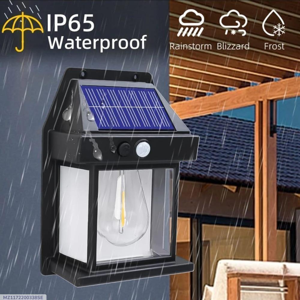 Rechargeable solar sensor lamps