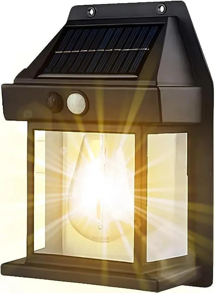 Rechargeable solar sensor lamps