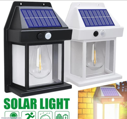 Rechargeable solar sensor lamps
